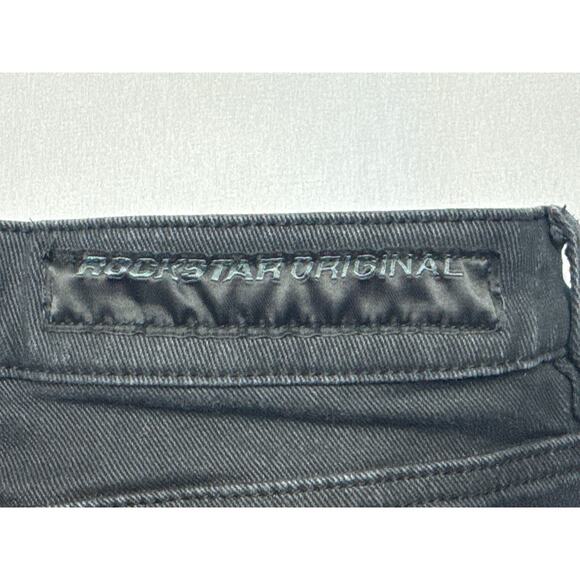 Rockstar Original Men's Raw Hem RSM205 Flare Black Denim Jeans - Size 30x33.5 - Picture 3 of 6